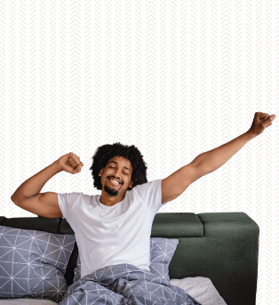 Person waking up in the morning with energy, representing the benefits of the animal-based diet.